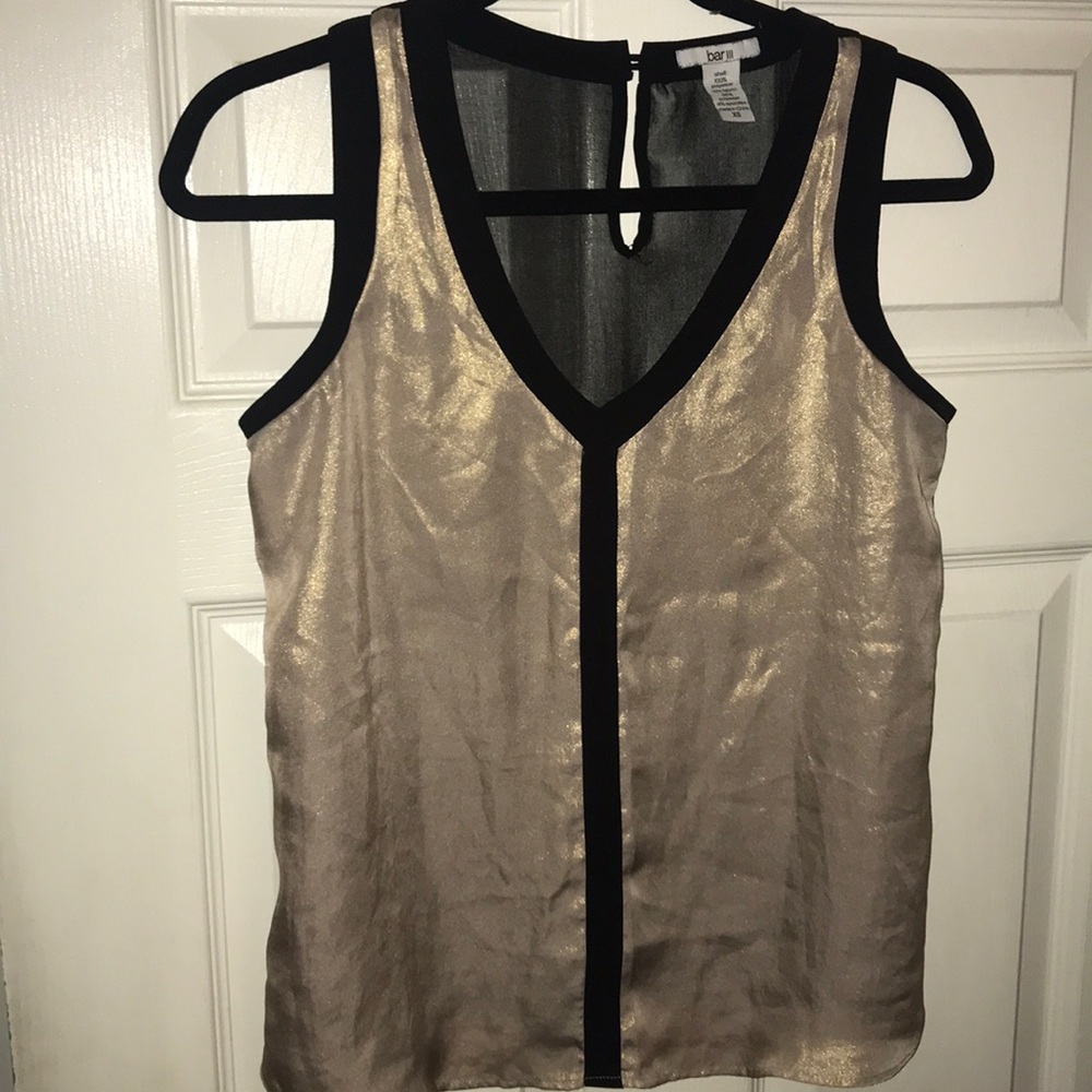 Gold & Black Blouse